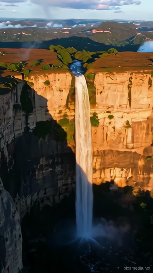 Angel Falls Golden Descent - Drone & Aerial AI stock